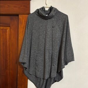 Nike Gray Cowl Neck Poncho